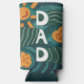 Dad - Nationale Papa Appreciation Day Groen Seltzer Blikjeskoeler (Voorkant)