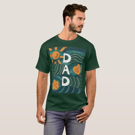 Dad - Nationale Papa Appreciation Day Groen T-shirt (Voorkant volledig)