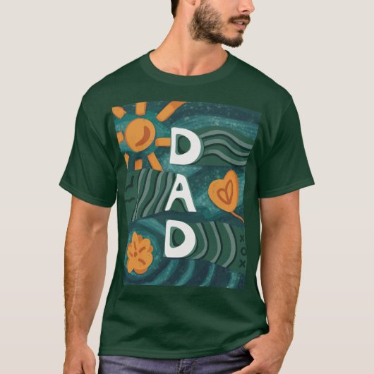 Dad - Nationale Papa Appreciation Day Groen T-shirt (Voorkant)