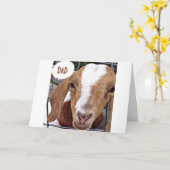DAD-NO KIDDING ROND UW BIRTHDAY ZEGT GOAT KAART (Gele Bloem)