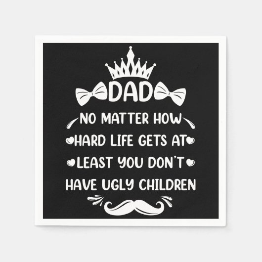 Dad No Matter How Funny Dad Quote Father Jokes Servet (Voorkant)
