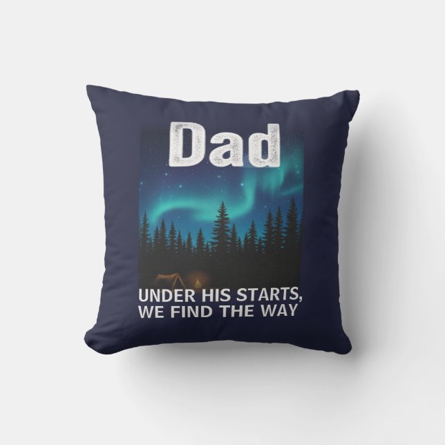 Dad Noorderlicht Camping Aanpasbaar Kussen (Voorkant)