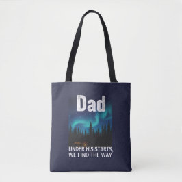 Dad Noorderlicht Camping Aanpasbaar Tote Bag