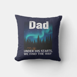 Dad Northern Lights Camping Customizable Kussen