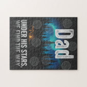 Dad Northern Lights Camping Legpuzzel (Horizontaal)