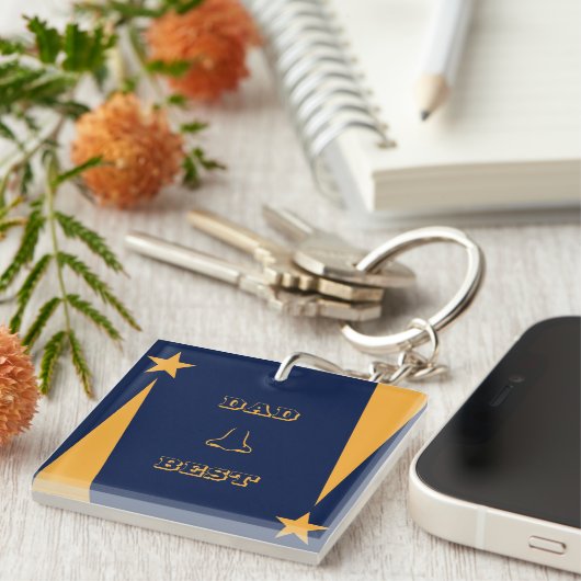 Dad Nose Best Pun Sleutelhanger (Voorkant Rechts)