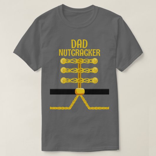 DAD Notenkraker Bijpassende Familie Kerstmis T-shirt (Design voorkant)