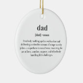Dad Noun Funny Definition Vaderdag Keramisch Ornament (Rechts)