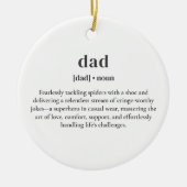Dad Noun Funny Definition Vaderdag Keramisch Ornament (Voorkant)