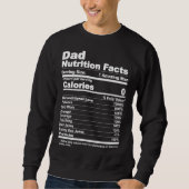 Dad Nutrition Facts Trui (Voorkant)