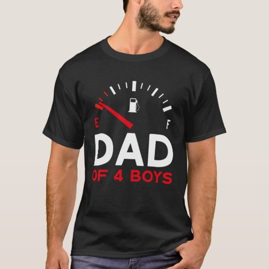 Dad of 4 Boys Father s Day Dad T-shirt (Voorkant)