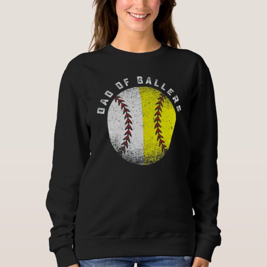 Dad Of Ballers Baseball Softball  Father s Day Trui (Voorkant)