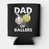 Dad of Ballers Dad of Baseball And Softball Player Blikjeskoeler (Voorkant)