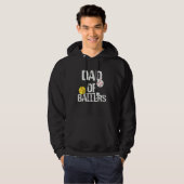 Dad of Ballers Dad of Baseball And Softball Player Hoodie (Voorkant volledig)