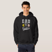 Dad of Ballers Dad of Baseball Softball Player Fat Hoodie (Voorkant volledig)