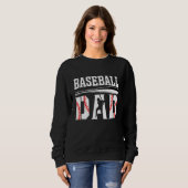 Dad Of Ballers Softball Baseball Player Dad Father Trui (Voorkant volledig)