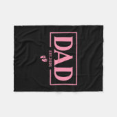 Dad Of Girl Est. 2026 Dad Est. 2026 Expect Baby 20 Fleece Deken (Voorkant (Horizontaal))