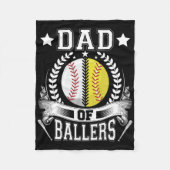 Dad Of Llers Funny Sell Funny Dad Softll  Fleece Deken (Voorkant)