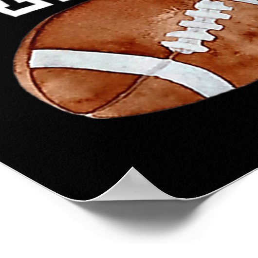 Dad Of The 1 Year Old Football Birthday Boy Family Poster (Hoek)