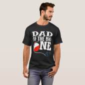 Dad Of The Big One Fishing Boy First Birthday Ofis T-shirt (Voorkant volledig)
