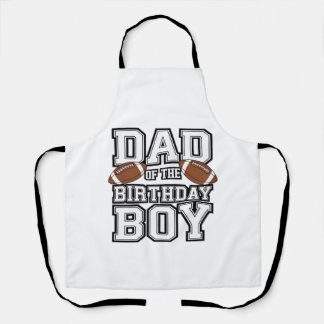 Dad of the Birthday Boy Football Lover Family birt Schort