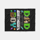 Dad Of The Birthday Boy Funny Gaming Birthday Xel  Fleece Deken (Voorkant (Horizontaal))
