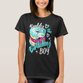 Dad of The Birthday Boys Donut Birthday Party Them T-shirt (Voorkant)