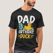 Dad Of The Birthday Duck Boy Rubber Duck Bday Fami T-shirt (Voorkant)