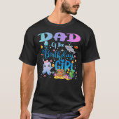 Dad Of The Birthday Girl Sea Fish Ocean Aquarium T-shirt (Voorkant)