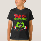 Dad Of The Little Who Funny Christmas Pregnancy An T-shirt (Voorkant)