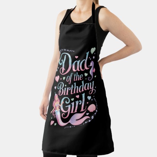 Dad of the Mermaid Birthday Girl Schort (Insitu)