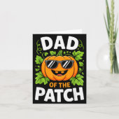 Dad Of The Patch Shirt Halloween Men Daddy Pumpkin Kaart (Voorkant)