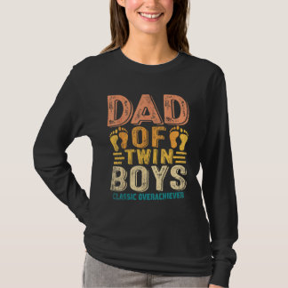 Dad Of Twin Boys Twin Dad Father T-shirt