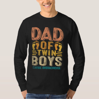Dad Of Twin Boys Twin Dad Father T-shirt