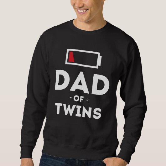 Dad of Twins Clothing for Father Husband Dad Men Trui (Voorkant)