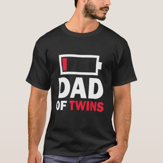 Dad Of Twins  Father s Day Mens Grandpa T-shirt (Voorkant)