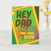 DAD - One Cool Man Kaart (Gele Bloem)