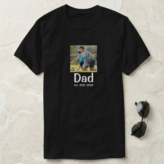 Dad Opgericht Script Foto T-shirt