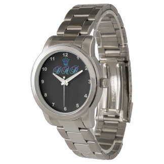 DAD Oversized zilveren armband horloge