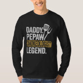 Dad Pepaw Smokeologist Legend Funny Retro Grilling T-shirt (Voorkant)