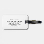 Dad Personalized Photo Bagagelabel (Achterkant horizontaal)