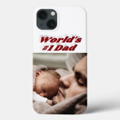Dad Photo burgundy text  Case-Mate iPhone Case (Achterkant)