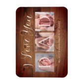 DAD Photo Collage Vaderdag Magneet (Verticaal)