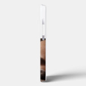 Dad Photo dark blue text  iPhone Case (Achterkant / Links)