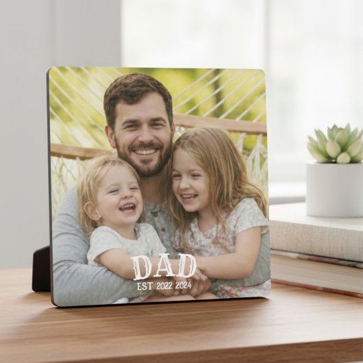 Dad Photo Established Fotoplaat
