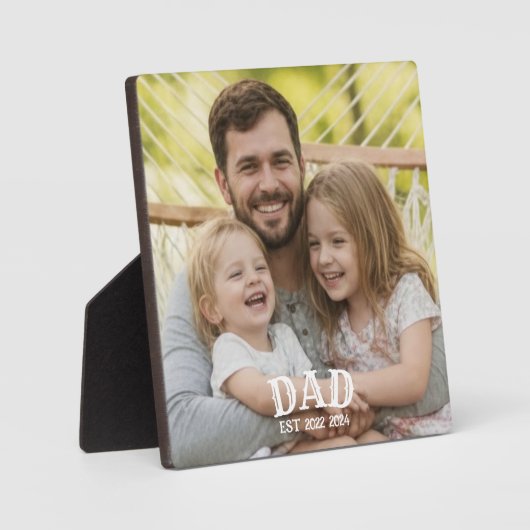 Dad Photo Established Fotoplaat (Voorkant)