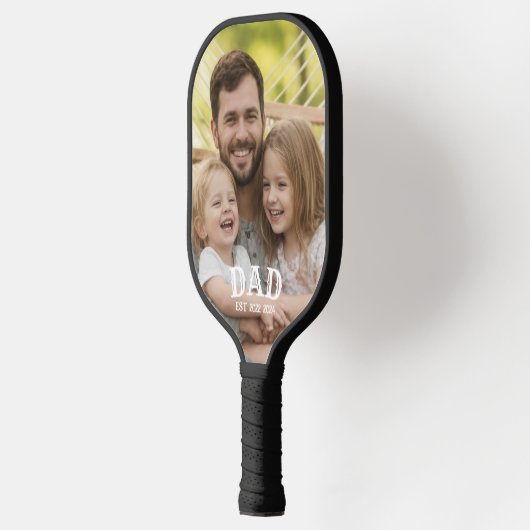 Dad Photo Established Pickleball Paddle (Links)