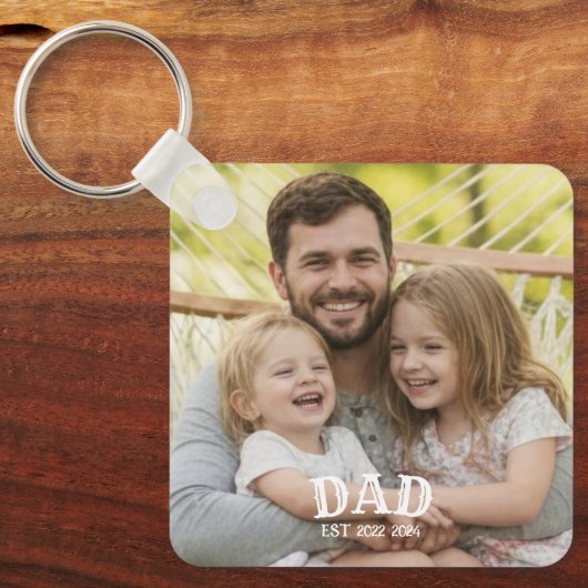 Dad Photo Established Sleutelhanger (Voorkant)