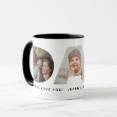 Dad Photo Father's day Collage Mug Mok (Voorkant links)