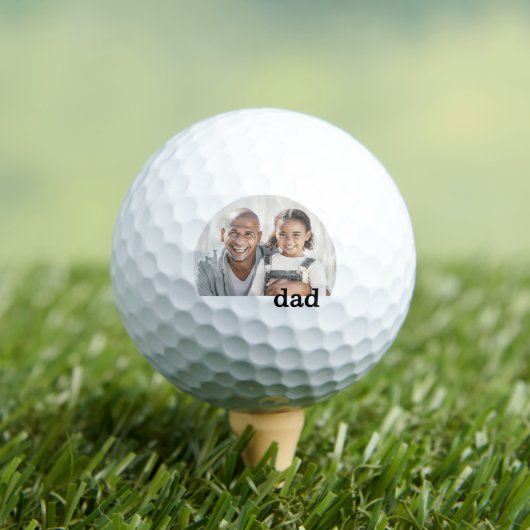 Dad Photo Father's Day Golfballen (Insitu Shirt)
